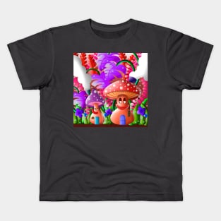 Mushroom Houses Kids T-Shirt